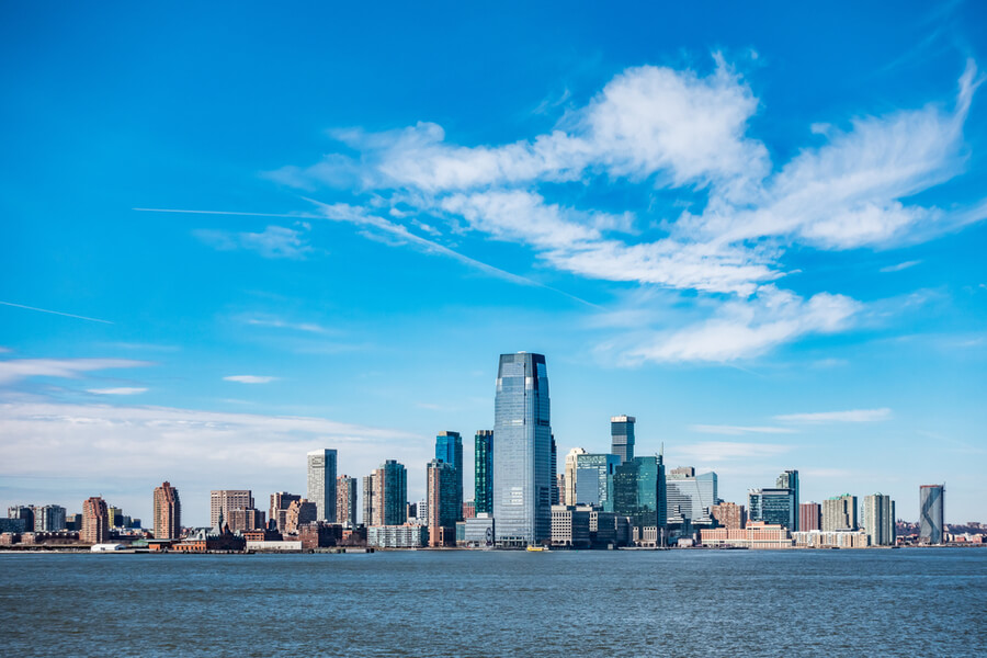 view of New Jersey City skylines
