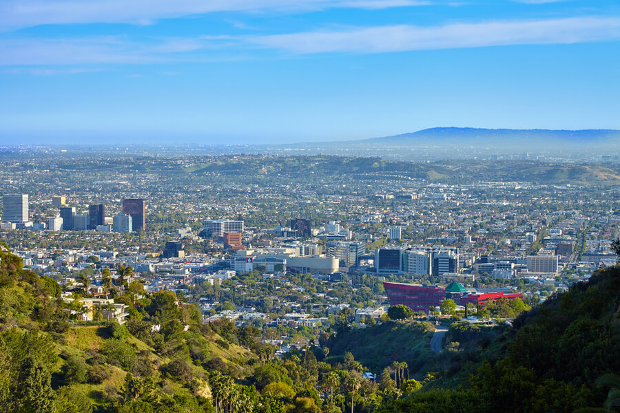 Panoramic view of the West Hollywood