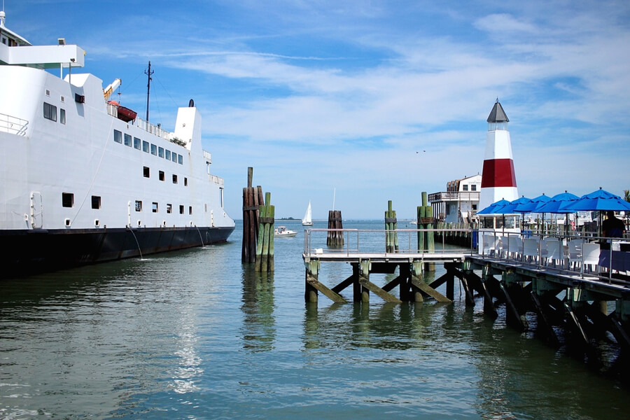 Ferry departing from Port Jefferson, NY
