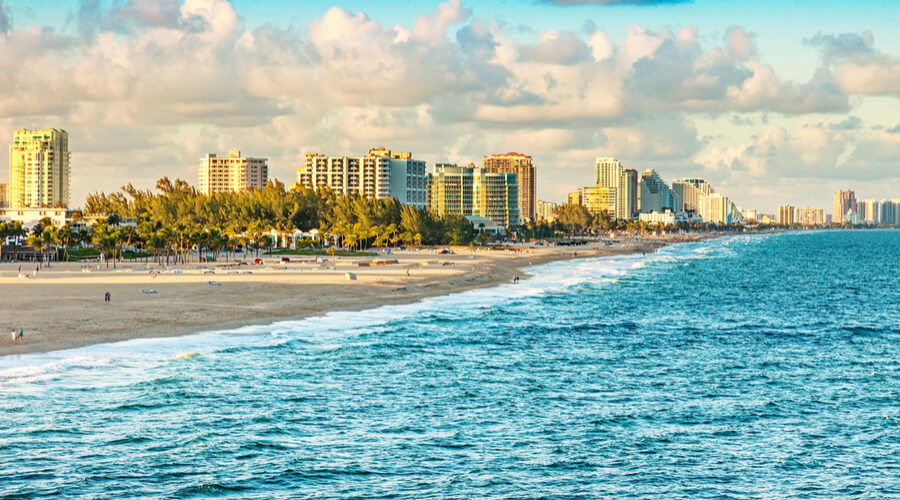 Scenic view of Ft. Lauderdale Beach