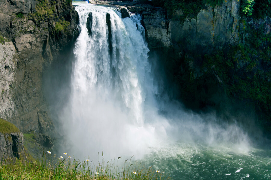 Waterfalls in Fall City, Washington state